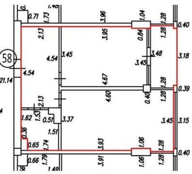 2-к квартира, 4/9 эт., 58м²