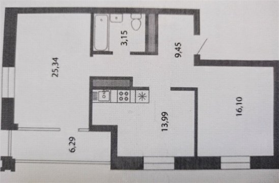 2-к квартира, 3/5 эт., 71м²