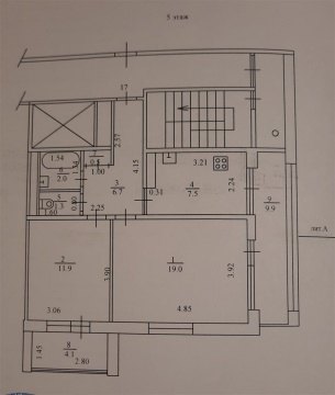 2-к квартира, 5/12 эт., 60м²