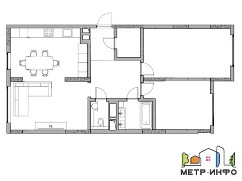 3-к квартира, 6/9 эт., 83м²