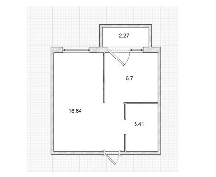 1-к квартира, 3/15 эт., 29м²