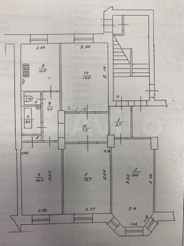 4-к квартира, 2/3 эт., 104м²