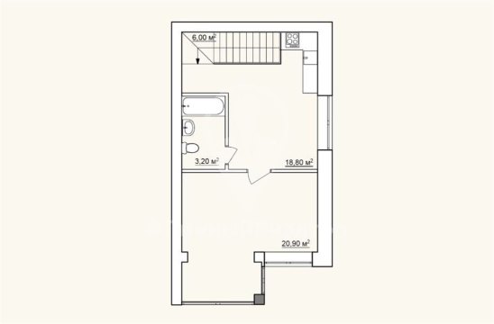 1-к квартира, 3/3 эт., 48м²