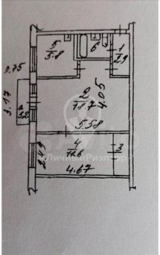 2-к квартира, 3/5 эт., 45м²