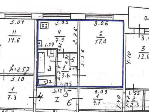 1-к квартира, 2/5 эт., 32м²