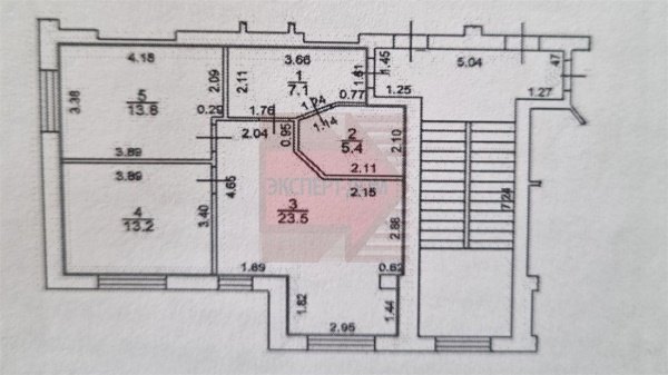 2-к квартира, 2/3 эт., 63м²