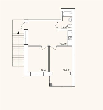 2-к квартира, 2/3 эт., 47м²