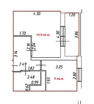 1-к квартира, 6/25 эт., 32м²