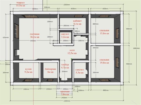 Дом 121м², участок 9 сот.