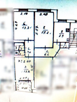 3-к квартира, 9/9 эт., 66м²