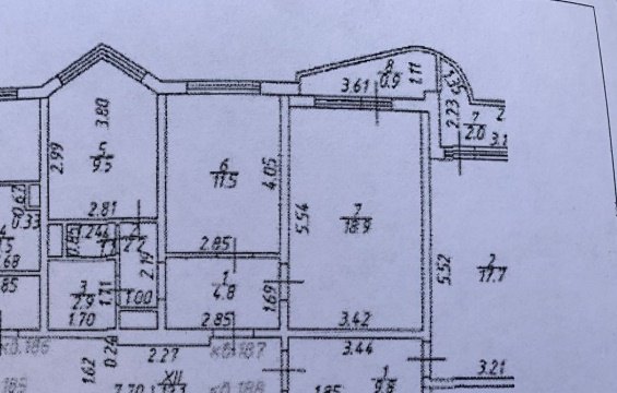 2-к квартира, 16/17 эт., 50м²