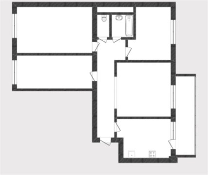 4-к квартира, 3/10 эт., 93м²