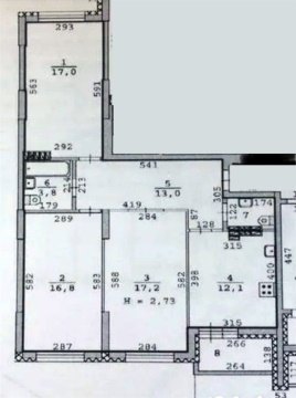 3-к квартира, 13/18 эт., 82м²