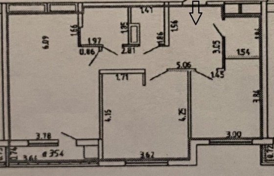 2-к квартира, 17/23 эт., 68м²