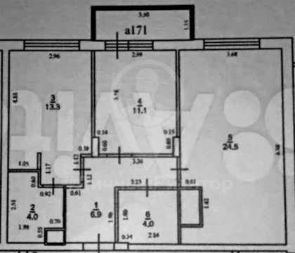 2-к квартира, 9/23 эт., 68м²