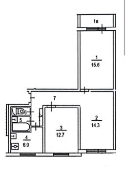 3-к квартира, 4/9 эт., 58м²