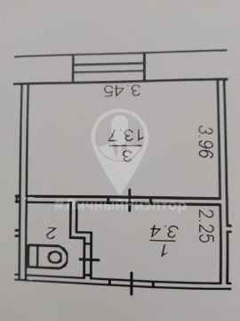 1-к квартира, 5/5 эт., 19м²