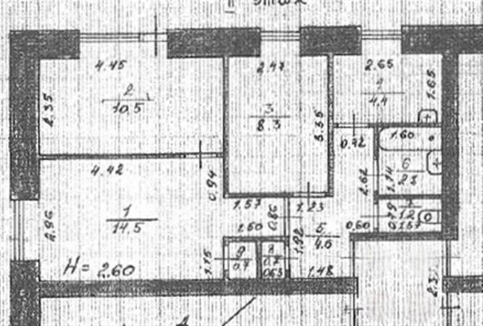 3-к квартира, 2/3 эт., 47м²