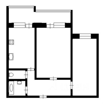 2-к квартира, 7/9 эт., 49м²