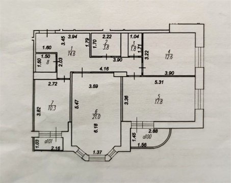 3-к квартира, 11/17 эт., 84м²