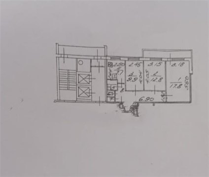 3-к квартира, 11/12 эт., 62м²