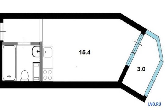 1-к квартира, 16/16 эт., 24м²