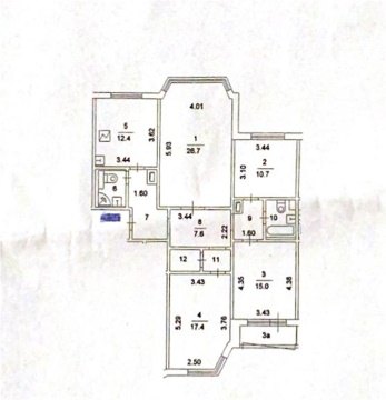 4-к квартира, 17/17 эт., 110м²