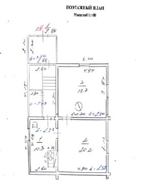 Комната в 2-к квартире, 1/1 эт., 39м²