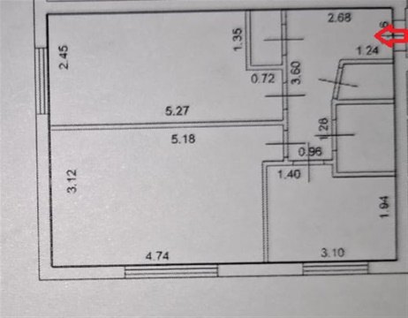 2-к квартира, 2/2 эт., 46м²