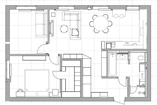 4-к квартира, 1/4 эт., 71м²