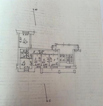 4-к квартира, 6/9 эт., 82м²