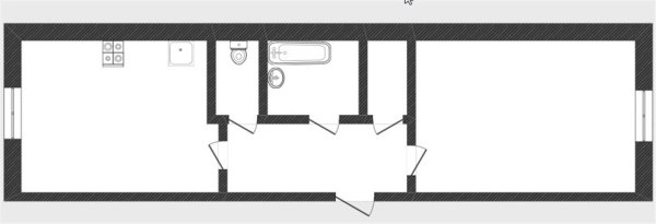 1-к квартира, 1/5 эт., 33м²