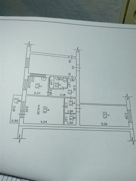 2-к квартира, 5/5 эт., 42м²