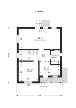 Дом 159м², участок 5,1 сот.