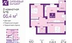 2-к квартира, 4/4 эт., 66м²